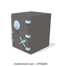 safe (gray & blue object series)