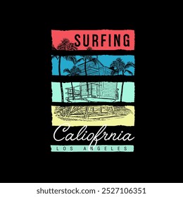 safe guard house tropical ocean riders colourful summer graphic design