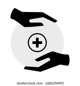 Safe hand washing,hand healthy vector.