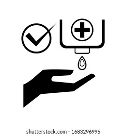 Safe hand washing,hand healthy vector.