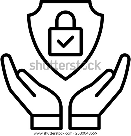 Safe Handling icon line vector illustration