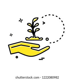 Safe hands icon design vector