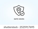 Safe Haven Vector Or Logo Sign Symbol Illustration