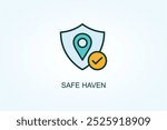 Safe Haven Vector Or Logo Sign Symbol Illustration