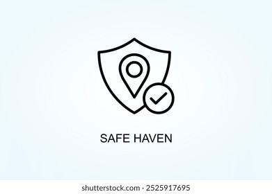 Safe Haven Vector Or Logo Sign Symbol Illustration