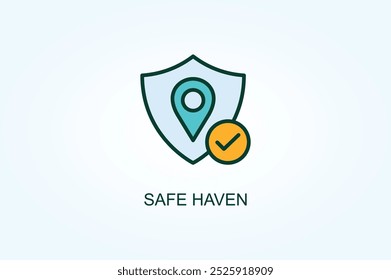 Safe Haven Vector Or Logo Sign Symbol Illustration