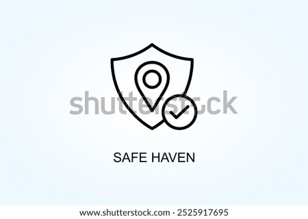 Safe Haven Vector Or Logo Sign Symbol Illustration