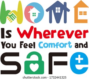 Safe at Home Logo Template