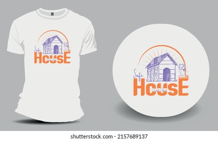 Safe House ever seen vintage T shirt design