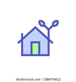 Safe house icon - Protected real estate concept sign icon