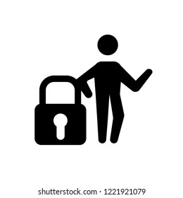 safe human icon. Trendy safe human logo concept on white background from Feelings collection. Suitable for use on web apps, mobile apps and print media.