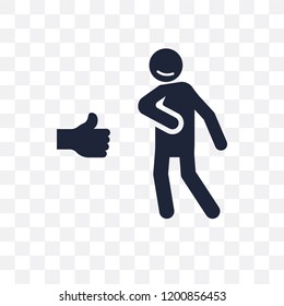 safe human transparent icon. safe human symbol design from Feelings collection. Simple element vector illustration on transparent background.