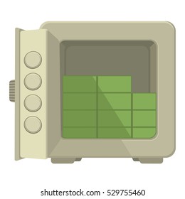 Safe icon. Cartoon illustration of safe vector icon for web