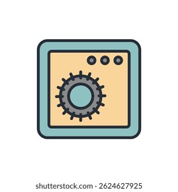 coleção de ícones seguros .estilo de design com fundo