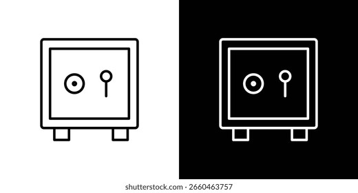 Safe icon for concept and graphic design. Collection of high quality black style vector icons