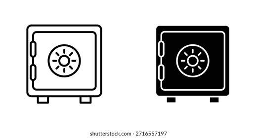 Safe icon design collection. Vector sign and symbol for UI designs