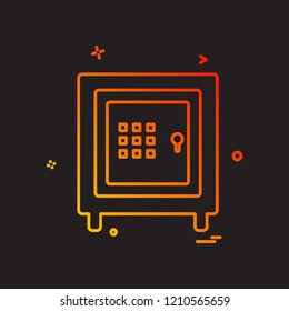 Safe icon design vector