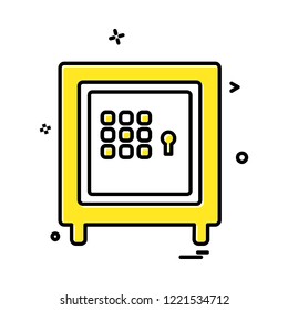 Safe icon design vector