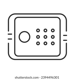Safe icon with editable stroke. Bank security - Powered by Shutterstock - Get 15% off with code: PIKWIZARD15