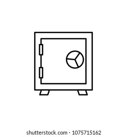 safe icon. Element of crime and punishment for mobile concept and web apps icon. Thin line icon for website design and development, app development. Premium icon on white background
