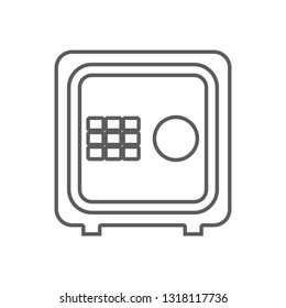 safe icon. Element of Finance for mobile concept and web apps icon. Outline, thin line icon for website design and development, app development