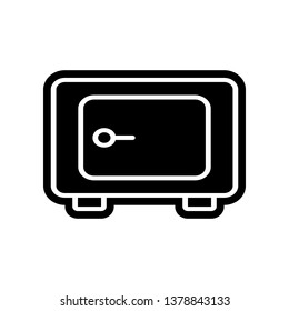 safe icon. Element of Finance for mobile concept and web apps icon. Glyph, flat icon for website design and development, app development