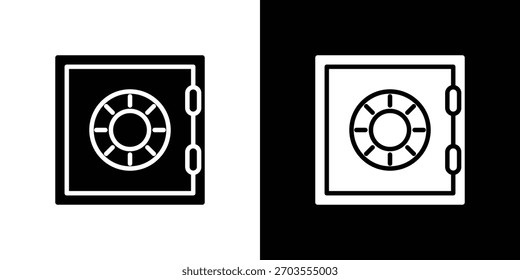 Sicheres Symbol Illustration doodle. Flache Illustration, Vektorsatz
