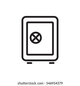 Safe icon illustration isolated vector sign symbol