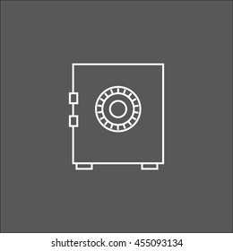 Safe icon illustration vector outline
