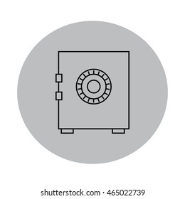Safe icon illustration vector outline