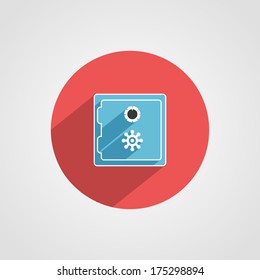 Safe Icon Isolated on White Background