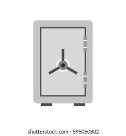 Safe icon isolated on white background vector illustration