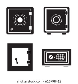 Safe Icon Isolated. Security and Protection Sign. Banking, Money, Deposit Symbol or Pictogram For Web, Design, Business