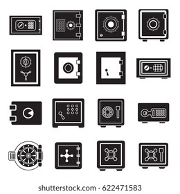 Safe Icon Isolated. Security and Protection Sign. Banking, Money, Deposit Symbol or Pictogram For Web, Design, Business