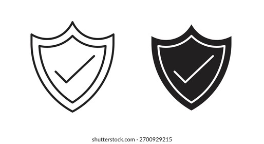 Safe icon line. eps 10 vector illustration