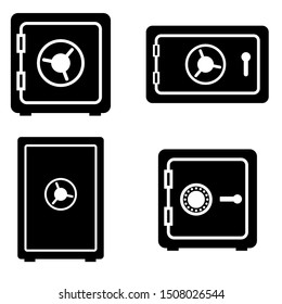 Safe icon, logo isolated on white background