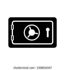 Safe icon, logo isolated on white background