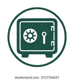 safe icon logo seal vector on white background
Vector stamp icon