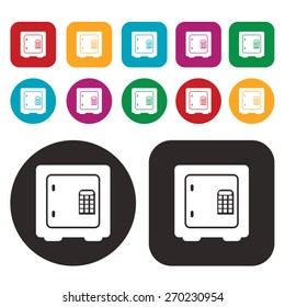 Safe icon. Safe money icon