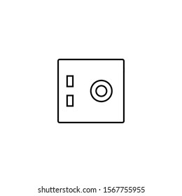 Safe icon. Money Secure symbol. Logo design element