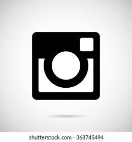 Safe icon on gray background. Vector art.