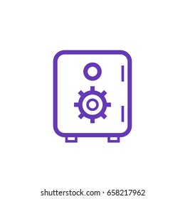 safe icon on white