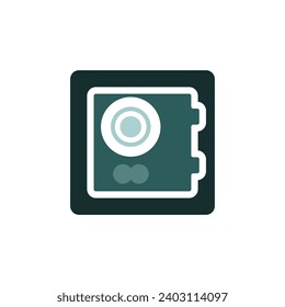 Safe-Symbol auf weißem Hintergrund, Vektorgrafik