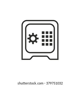 Safe  icon  on white background. Vector illustration.