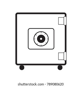 safe icon on white background. safe symbol. flat style.