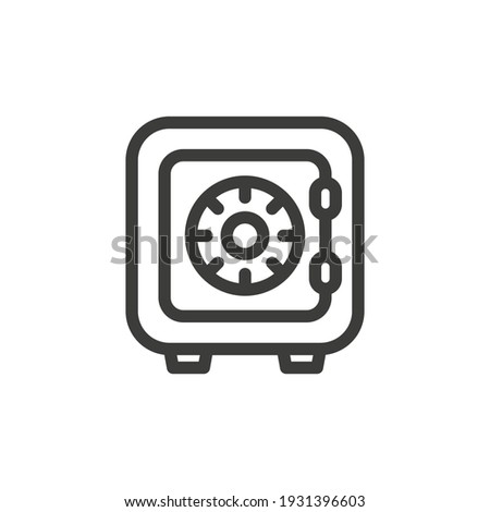 Safe icon on white background