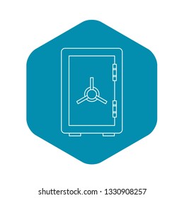 Safe icon. Outline illustration of safe vector icon for web