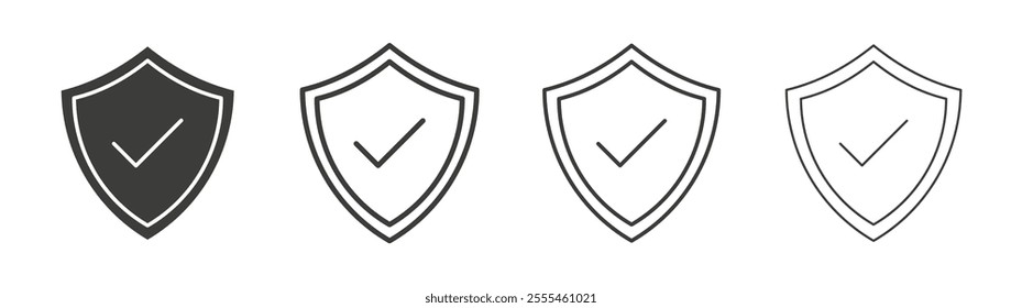 Safe icon pack. vector illustration