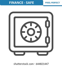 Safe Icon. Professional, pixel perfect icons optimized for both large and small resolutions. EPS 8 format. 12x size for preview.