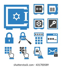 safe icon set